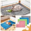 Washable Washable Pet Pad Chenille Fleece Small Animal Liner Durable Fleece Bedding Mat  Guinea Pig