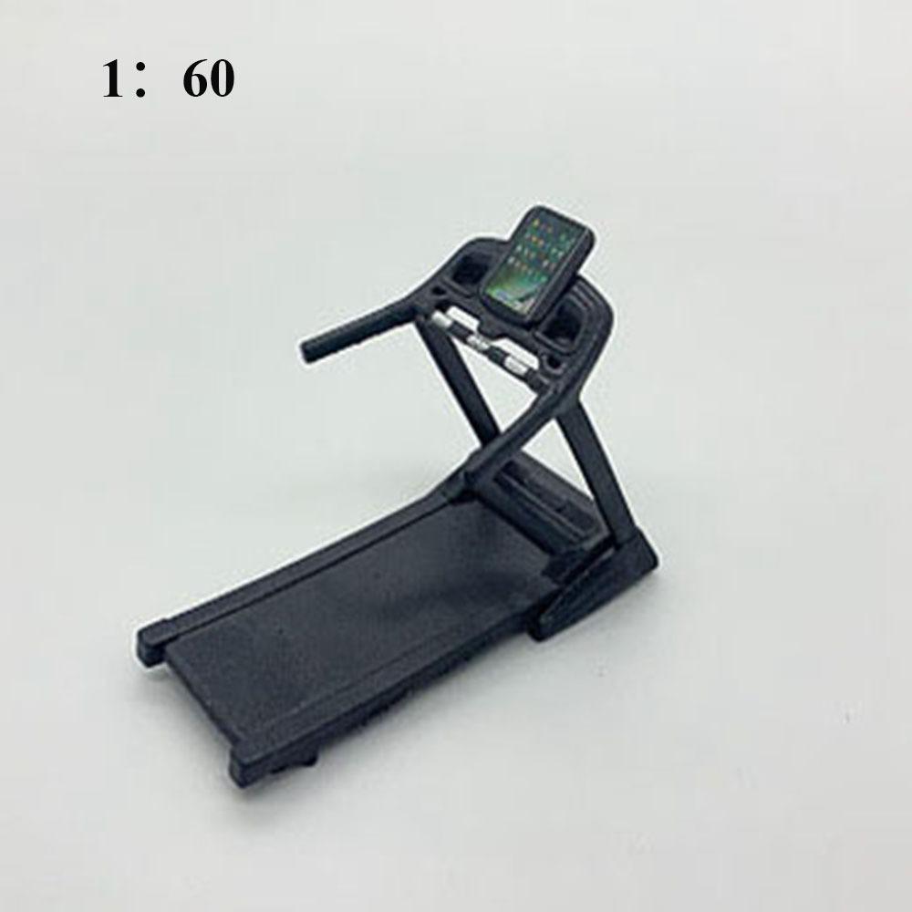 Mini Dollhouse Fitness Equipment DIY Doll House Treadmill Gift Toys Dollhouse Decoration