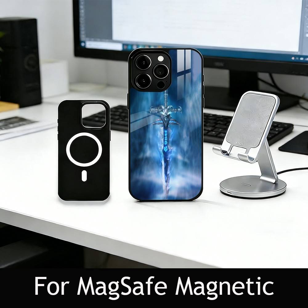 W-Warcraft G-Game Phone Case For iPhone17,16,15,14,13,12,11 Plus,Pro Magnetic For Magsafe Wireless Charging