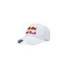 Unisex Adults Adjustable Red Bull Embroidery Cotton Baseball Hats Cap-White-
