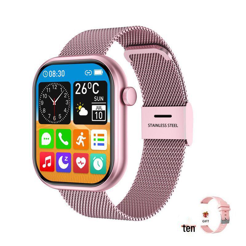 2025 Smartwatch Bracelet: Round Sport Bluetooth Heart Rate Tracker with Aluminum Alloy Design