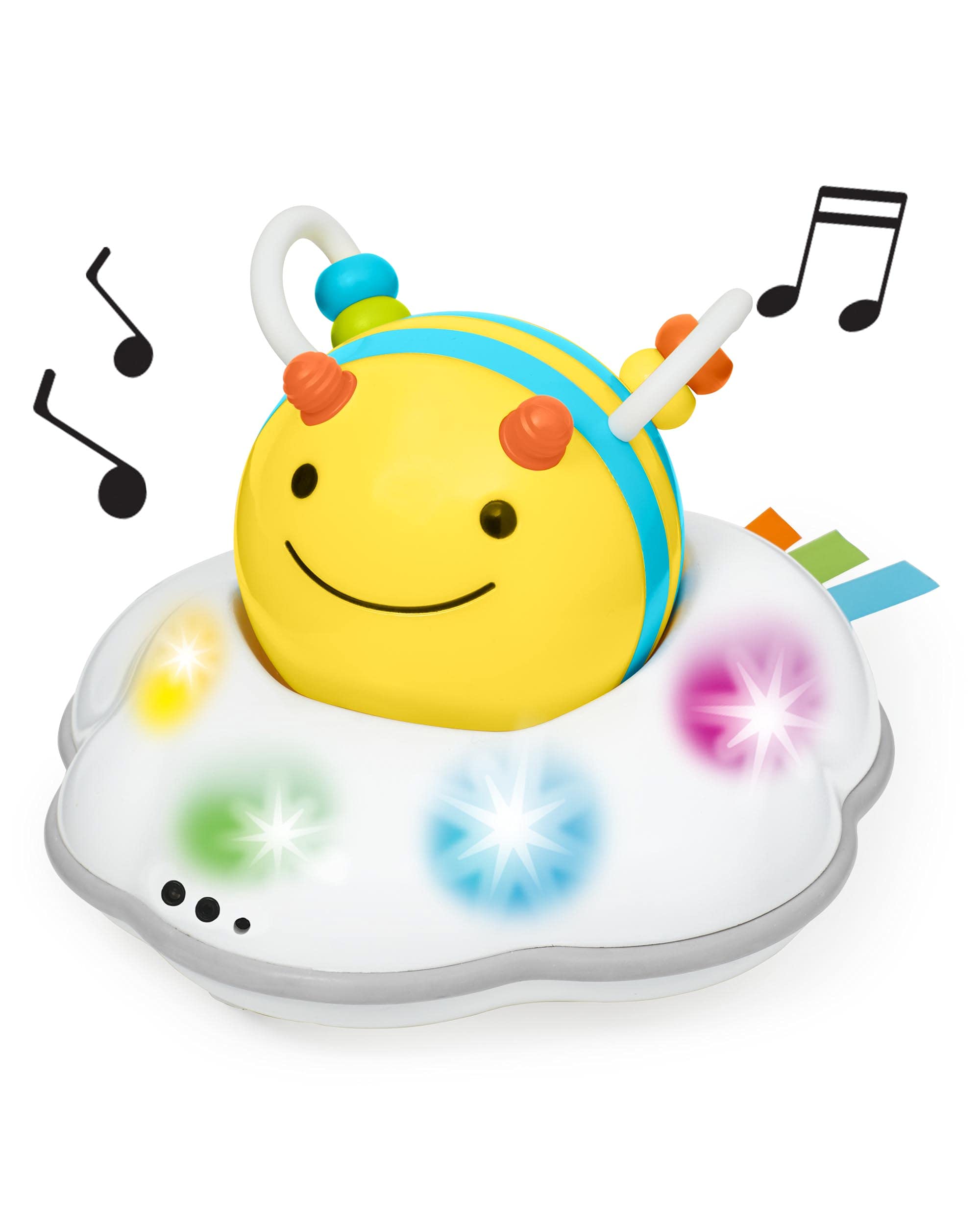 

SKIP HOP SKIPHOP Crawling Practice Toy for Babies 5 Months and Light and Sound Bee Spiral TYSH303108 Up, Stimulation, Toy, белый