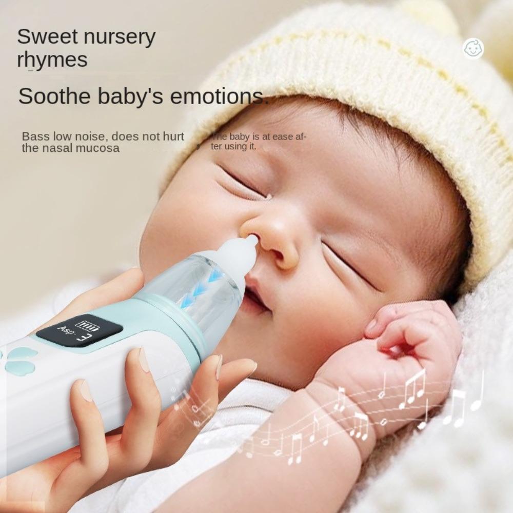 Safety Baby Nasal Inhaler Silent Nose Cleaner Gentle Baby Nasal Aspirator  For Newborns