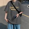 Unisexs Tshirts Cotton Black 4XL Unisexs Summer Wear Oversized T Shirt Casual Letter Print Tee Shirts Big Size Male Clothes