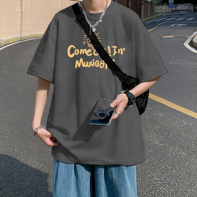 Unisexs Tshirts Cotton Black 4XL Unisexs Summer Wear Oversized T Shirt Casual Letter Print Tee Shirts Big Size Male Clothes