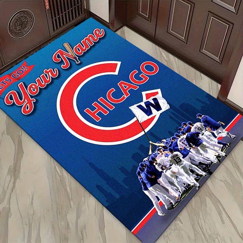 Name Custom Chicago Cubs Carpet Rug for Living Room Bedroom Home Sofa Decoration,Kids Play Non-slip Floor Mat