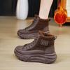 Snow Boots Women's Autumn and Winter High-top Shoes Plus Velvet Thick Warm Short Boots Cotton Shoes Women's Shoes