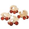 Beech Wood Toy Car - Original Inertia Push Car for Infants, Grasping Training, Solid Wood, Safe for Teething, Educational