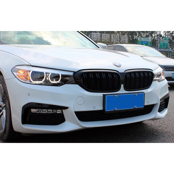 Wellvie Classy 3 Series Kidney Grille Front Grille Compatible with and F35 Double Fin M Car Left and Right Exterior Car Custom Fit F30, F31, Series,
