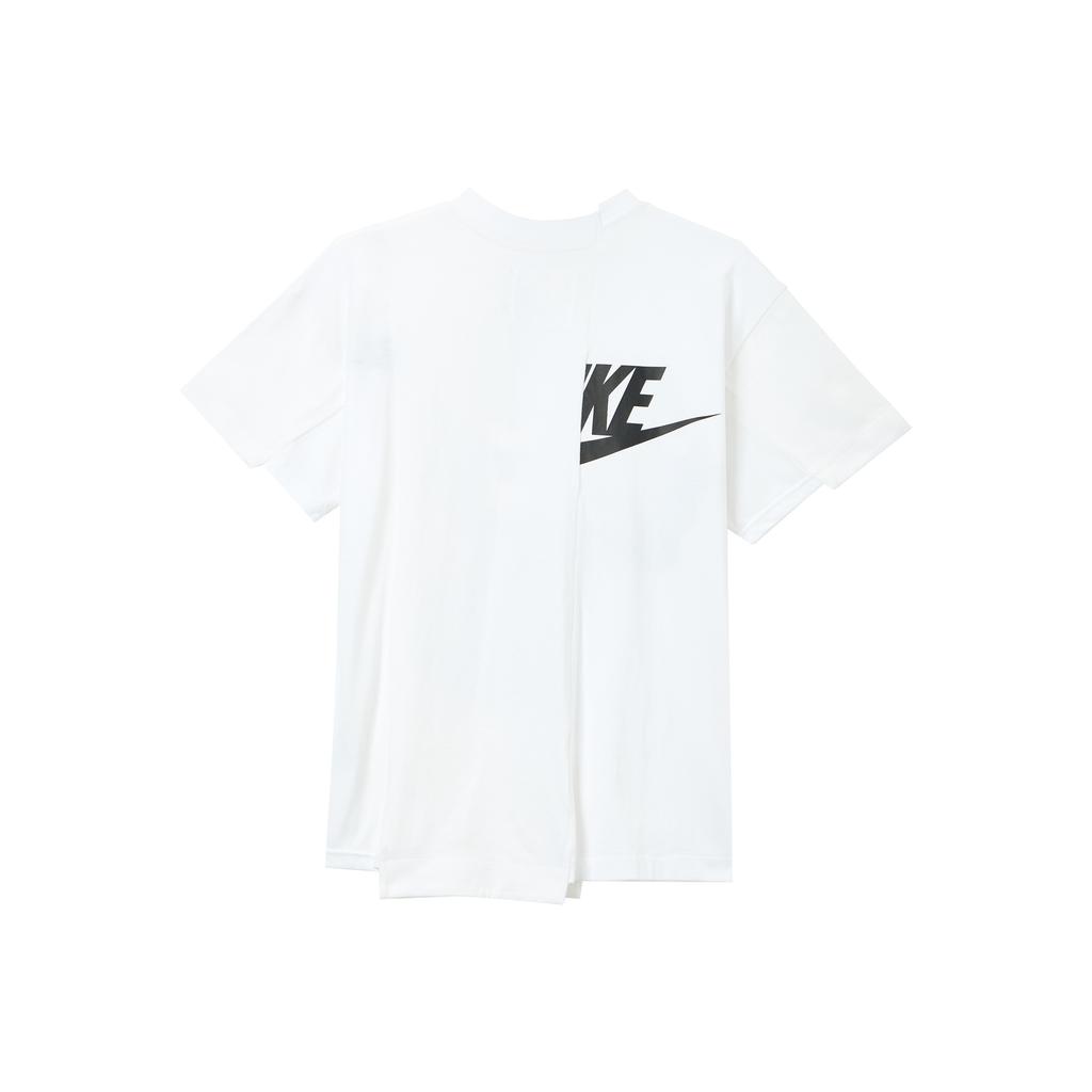 Nike x Sacai Hybrid T-Shirt White Women Tops CD6310-100