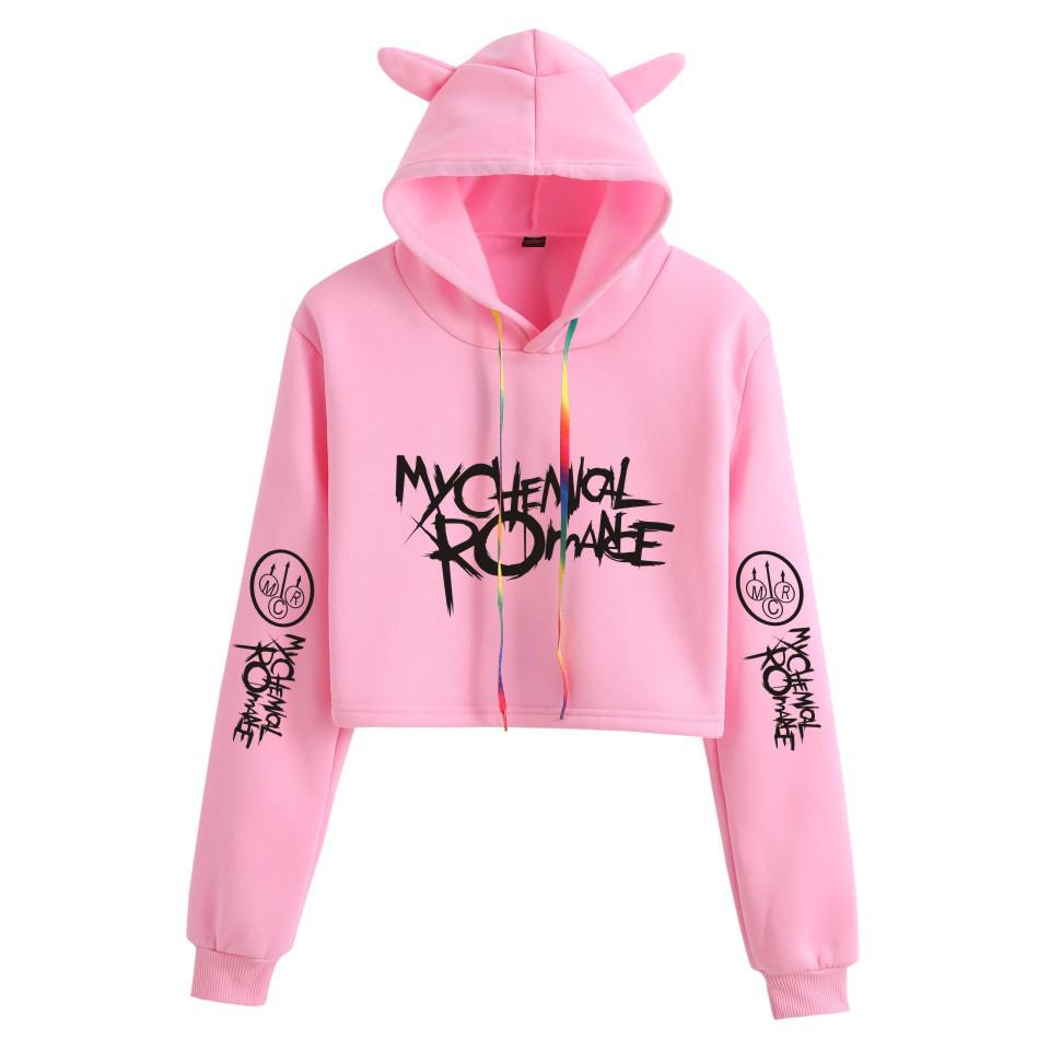 Women's Plus Velvet My Chemical Romance Hoodie - Long-Sleeve Sweatshirt for Autumn/Winter
