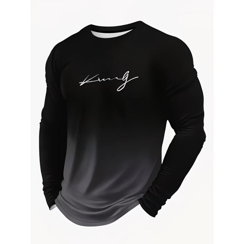 

3D Print Colorful Racing Jersey Fashion Cool Outdoor Sports Long Sleeve T-Shirt Loose Crew Neck Top S