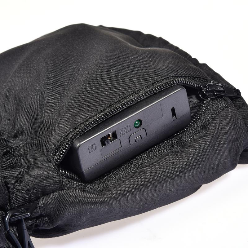 Heating Motorcycle Gloves Comfortable Black Snowmobile Gloves Waterproof Battery Fast Heating Gloves For Winter Cycling