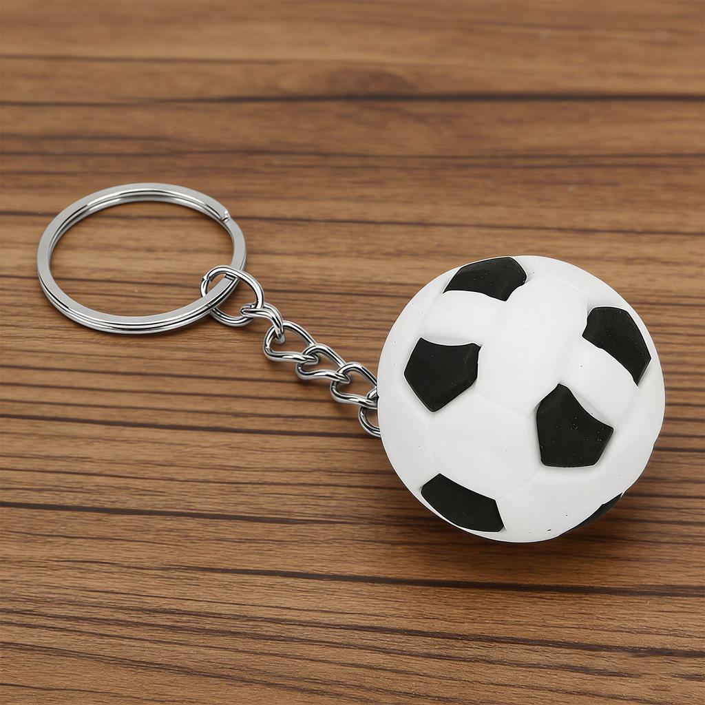 Soccer Ball Keychain Stylish Realistic Football Key Ring for Key Organization Backpack Accessory