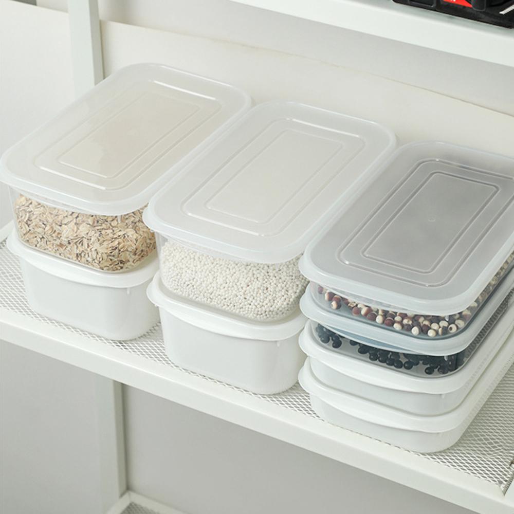 Luchtdichte Voedselopbergcontainer- Ideaal voor het invriezen van vlees, fruit en groenten in een plastic krat met deksel