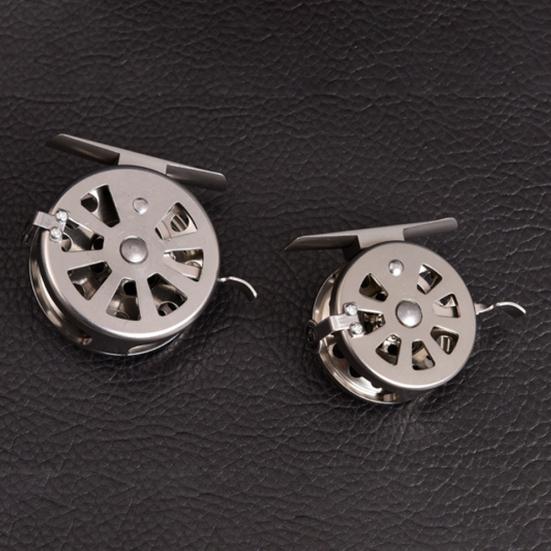 MUQZI Sports Accessory D50/D60 Ultralight CNC Aluminum 1:1 2 Bearings Ice Fly Fishing Reel Right Hand
