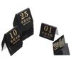 V-Shape Table Number Tent Cards 25Pcs For Birthday Parties Baby Showers In Sleek Black Acrylic For Elegant Presentation