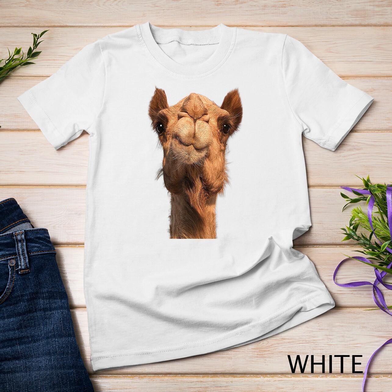 Camel Animal Face Unisex T-Shirt Mens Womens Tees Top 4XL