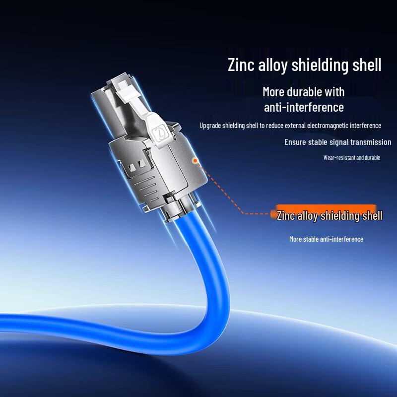 SAMZHE CAT7 Tool-Free Shielded RJ45 Connector