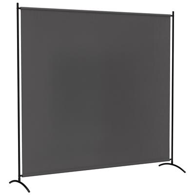 Single Panel Outdoor Screen, Room Divider 180H Cm with UV30+ Protection, Dark Grey
