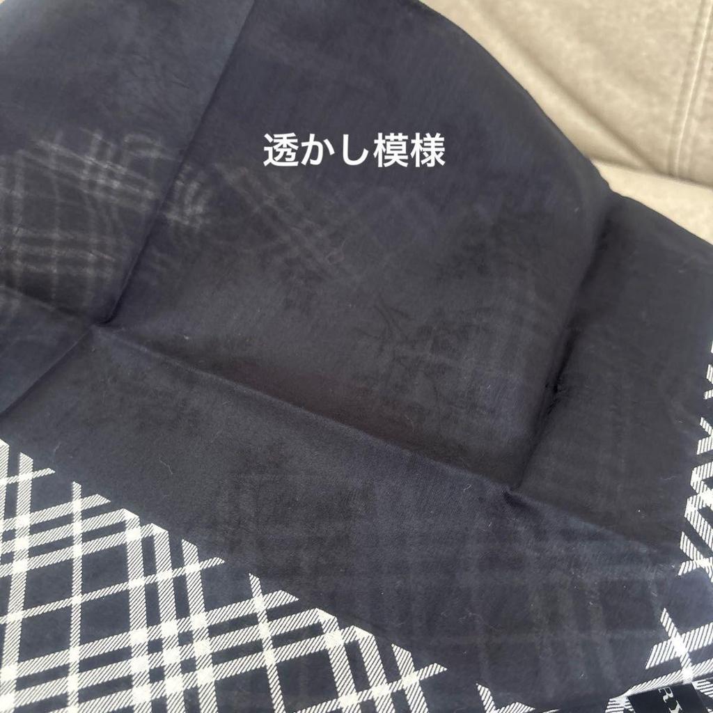 Used BURBERRY Burberry Scarf Large Handkerchief Cotton 100% Brand New Unused