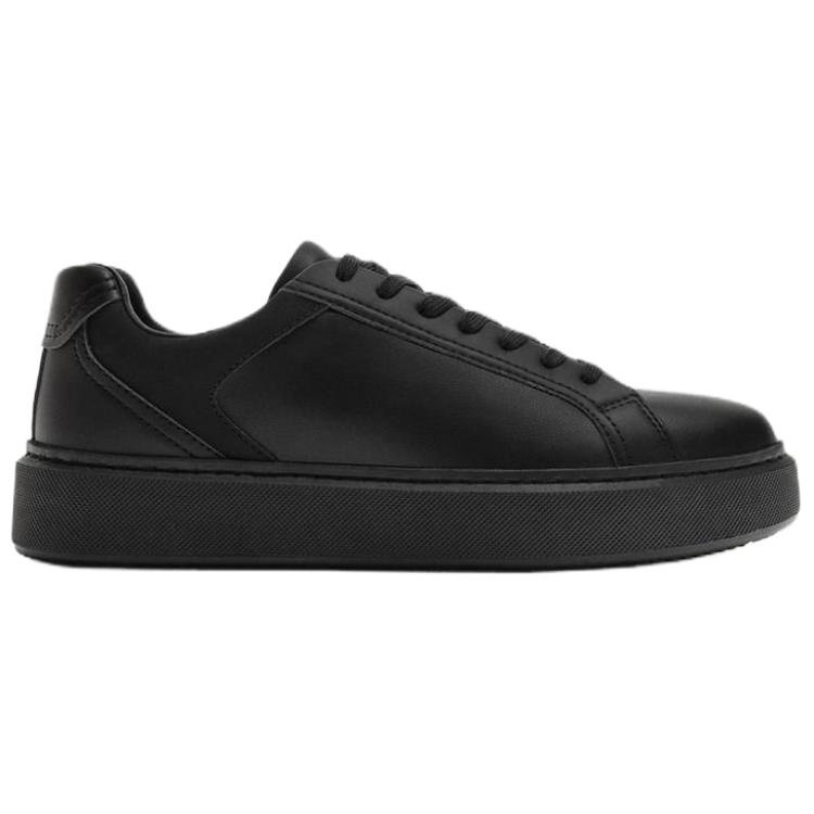 Zara Pu Versatile Comfortable Low-Top Sneakers Men Sneakers Black 2215620800