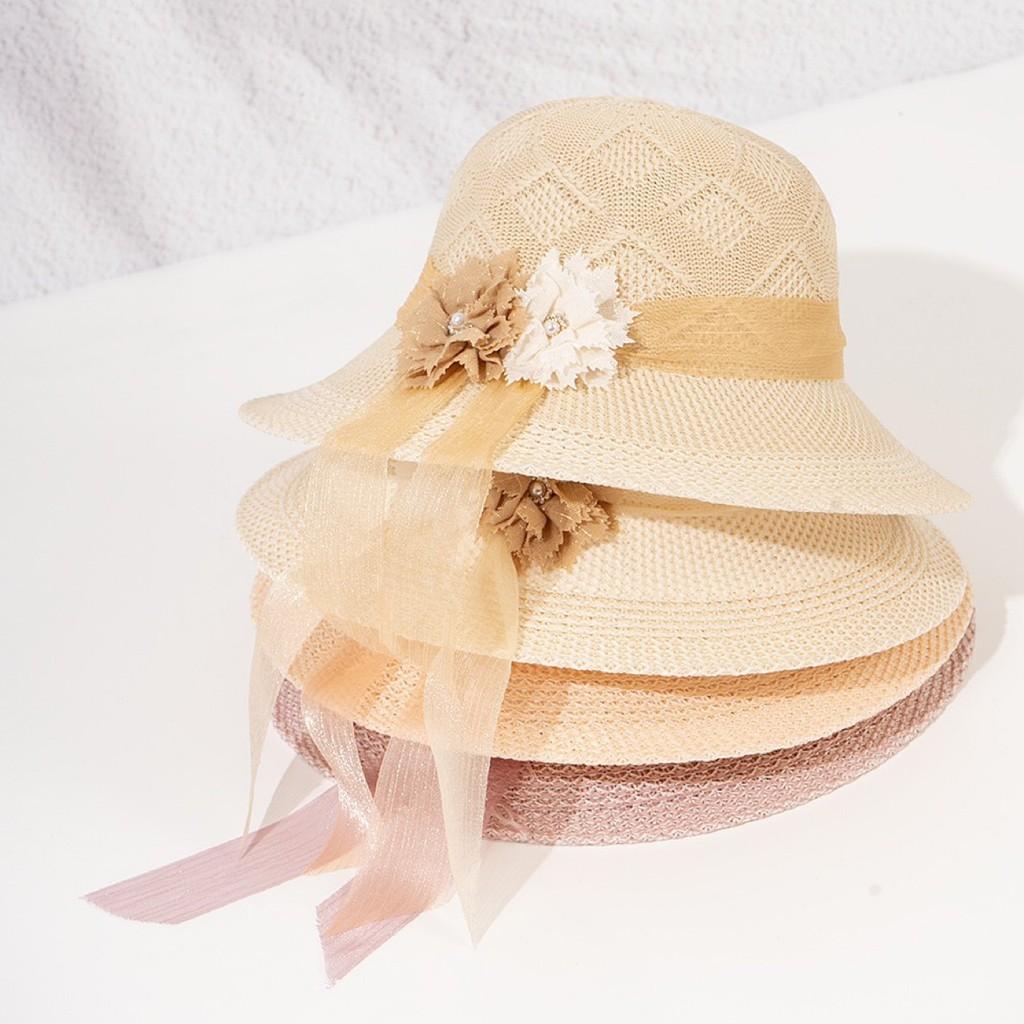 Summer Sun Hat For Women With Large Brim Foldable Breathable Cotton Floppy Hat For Outdoor Fashion