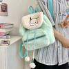 Cute Cartoon Rabbit Plush Backpack Kawaii School Bag For Girls Room Decor Accessory