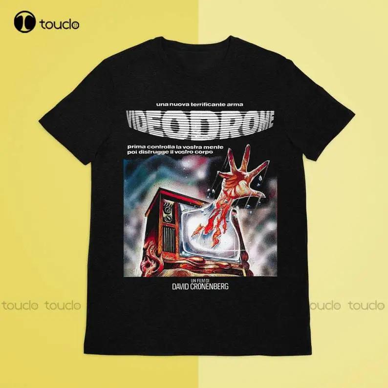 Videodrome Tshirt Video Drome Videodrome Vhs Retro Vhs Retro Horror Poster Cult Horror Movie Digital Printing Tee Shirts