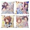 Anime Cat C-catman cartoon Cushion Cover Pattern Printed Pillowcase for Living Room Sofa Cushion Cover & Bedroom Decor