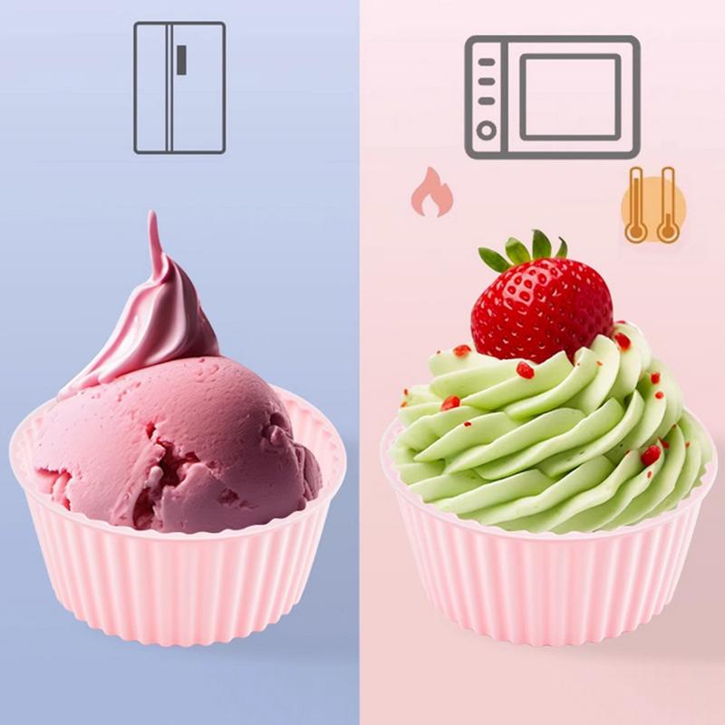 2Pcs Silicone Cake Mold For Muffin Cupcake Baking Food Grade Silicone Bagels Pan For Baking Non Stick Mini Cupcake Mould