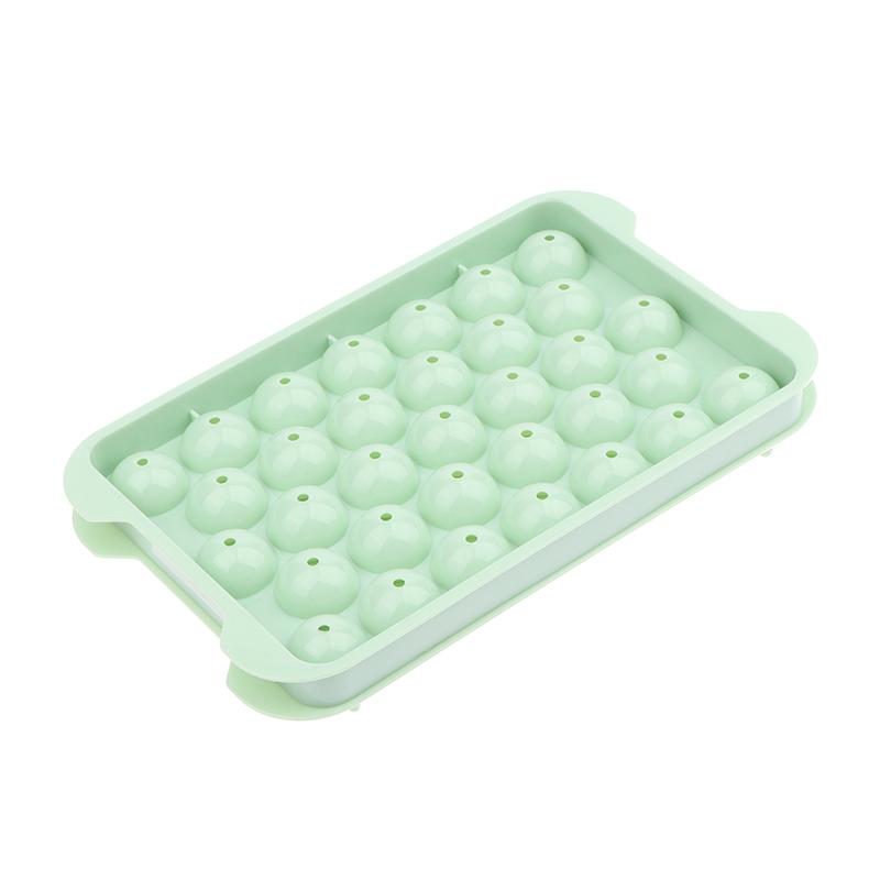 33 Hole Round Ice Cube Tray Plastic Style Ice Mold Refrigerator Spherical Diy Moulds Ice Ball Maker Kitchen Tools