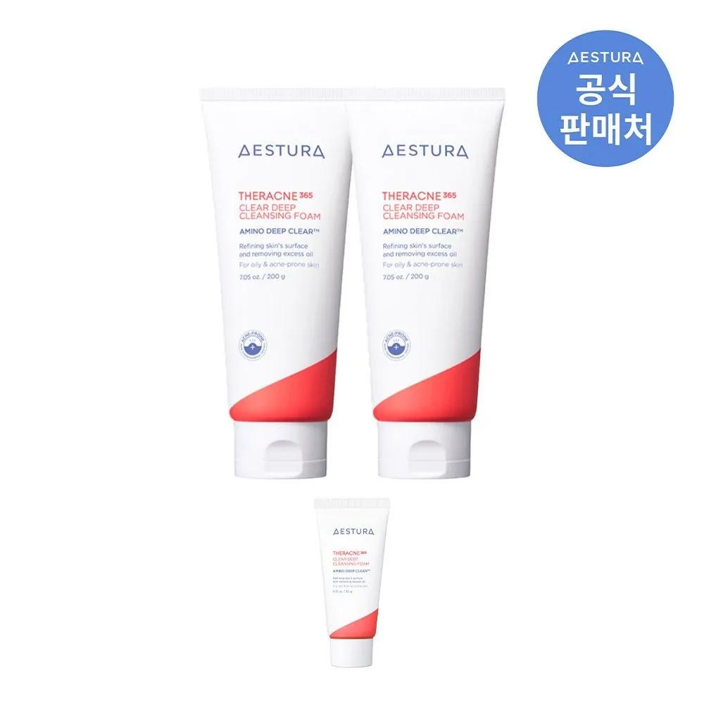 Theracne365 Clear Deep Cleansing Foam 200g 2 packs