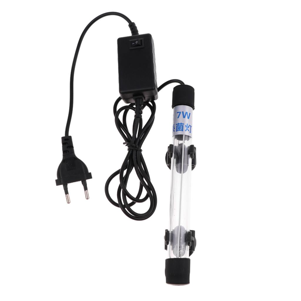 Fish Tank Clarifier Submersible Water Clean Lamp Aquarium Sterilizing Light for Freshwater Pond Filtration