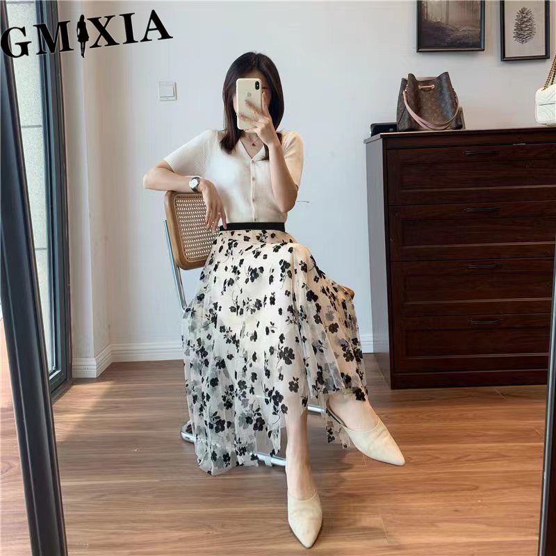 GMXIA Women's Fashion Casual Summer Spring Leisure Skirt
