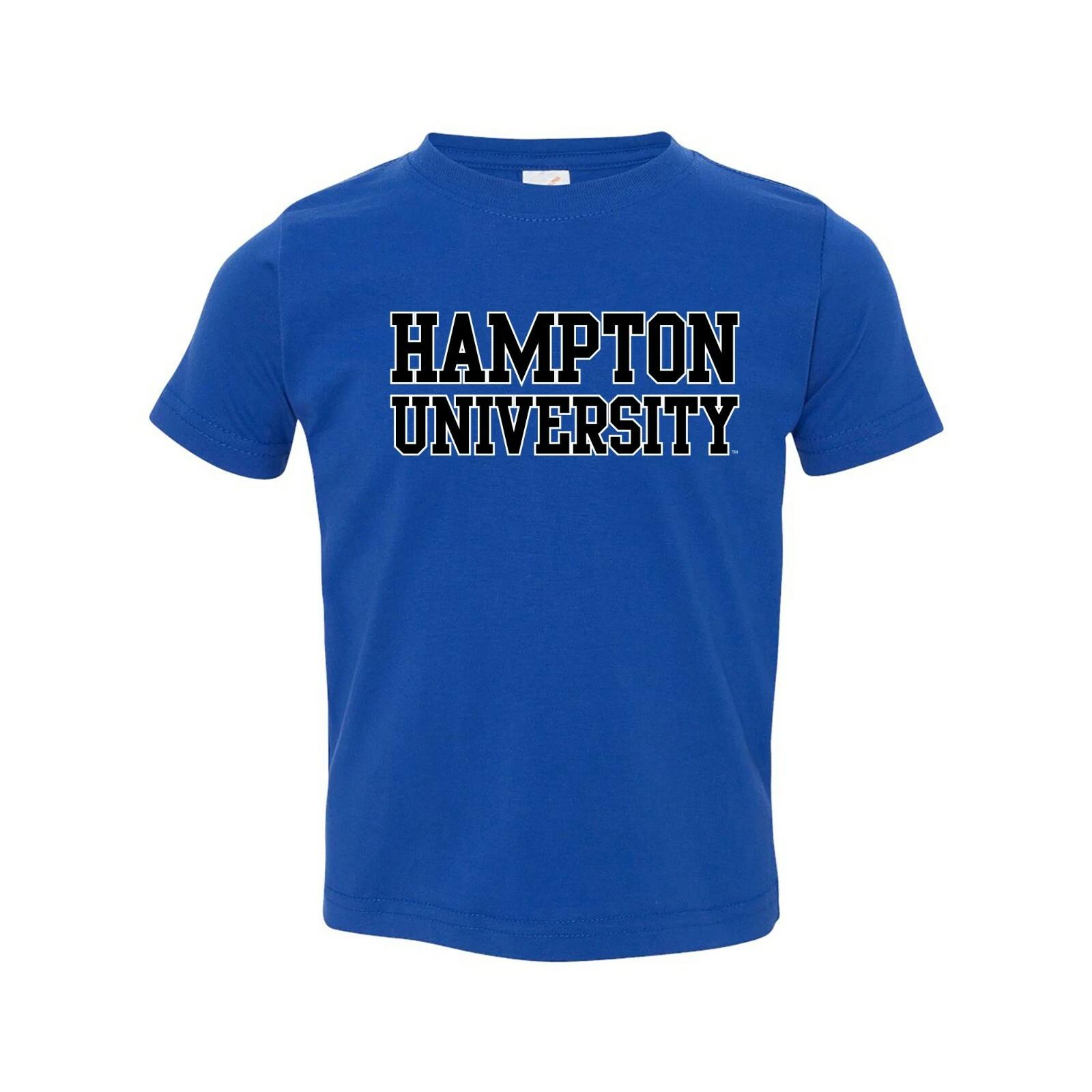 Hampton Pirates Basic Block University Collegiate Team Toddler T-Shirt - Royal M