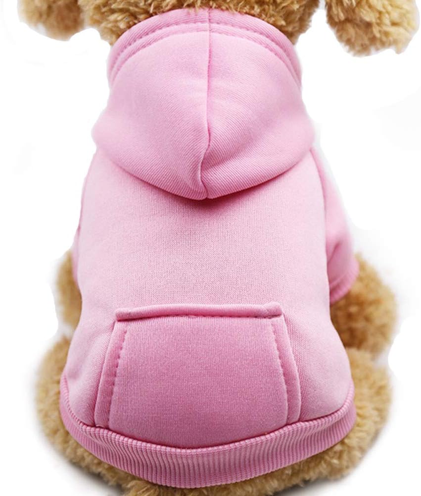 Pet Dog Cold Weather Jacket with Pockets Winter Dog Hoodie Warm Puppy Clothes for Large and Small Dogs Chihuahua Clothing, Sweet Gift for Cute Pets