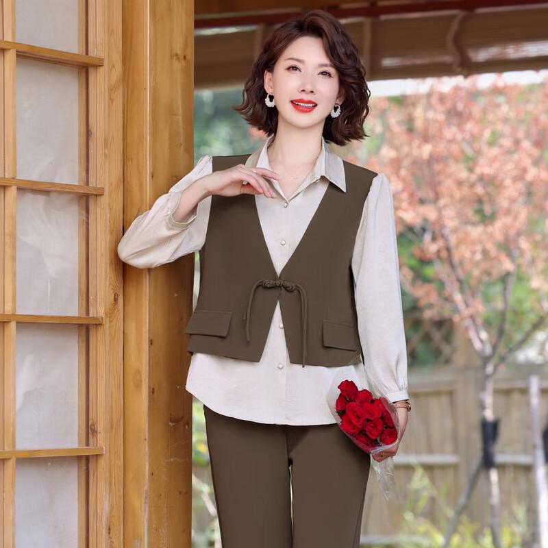 Yalu Mom's Autumn Fashion Two-Piece Casual Set