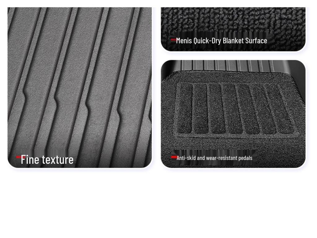 Double-Layer TPE Floor and Trunk Mats for Tesla Model Y 6-Seater - Custom Interior Accessories