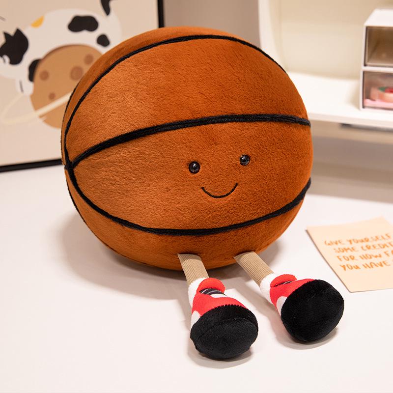 Cross Sports Plush Toy for Boys - Basketball, Football, Volleyball, Rugby Figure - Perfect Gift for Kids/Boyfriend Birthday