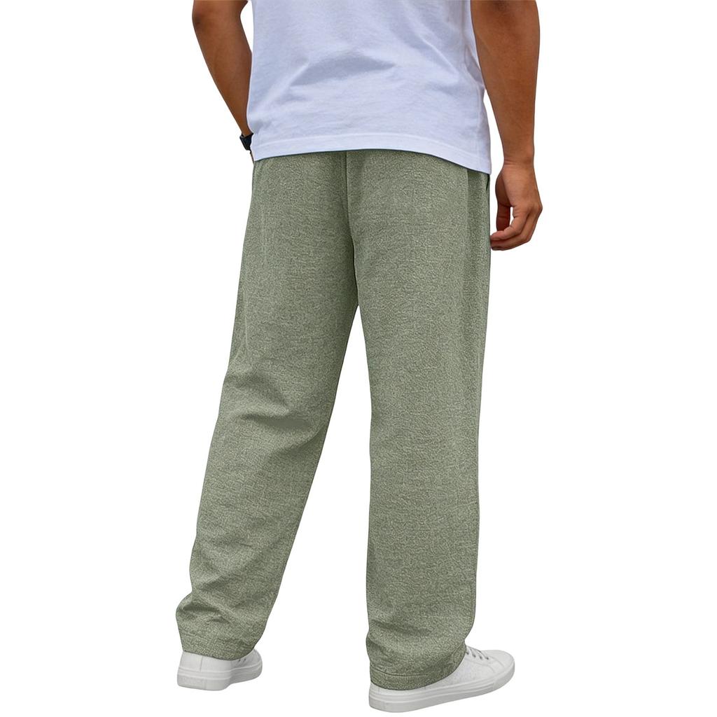 Men's Relaxed-Fit Stretch Waist Straight-Leg Pants