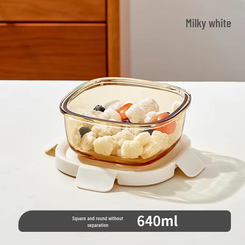 Xilekou Microwave-Safe Glass Lunch and Bento Box for Office & Takeaway