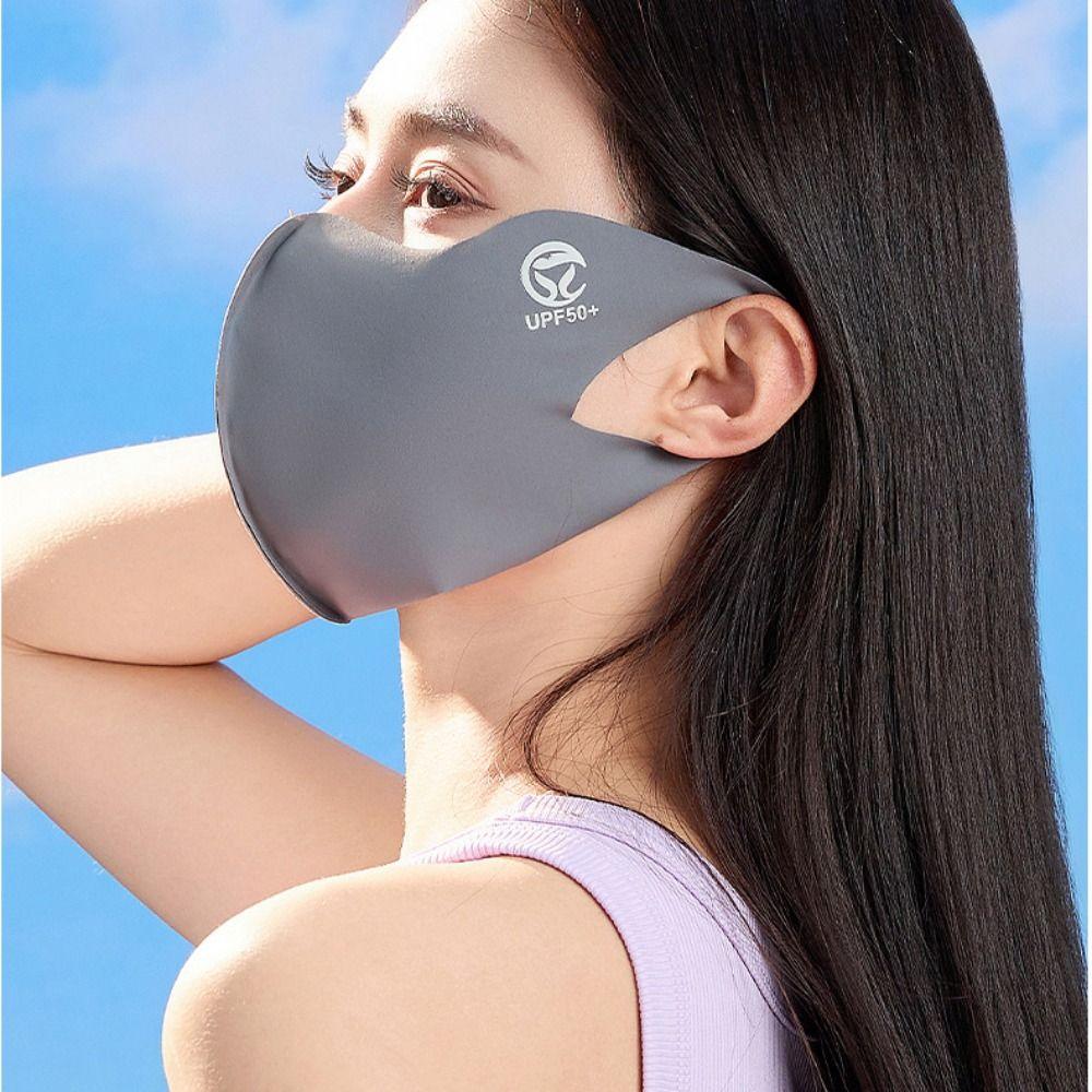 Summer Ice Silk Mask Face Mask Face Gini Mask Breathable Face Cover  Hiking