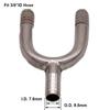 Stainless Barb Wye 1/4"  3/8" Hose Barb Fitting Homebrew Beer Hardware