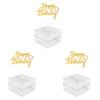 B97A-3X Cake Money Box Set, Money Pulling Cake Making Mold,Cake ATM Money Box With Gold Glitter Happy Birthday Cake Topper