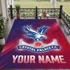 Custom Text Printed Rug Crystal Palace Non Slip Floor Carpet For Home Room Decor