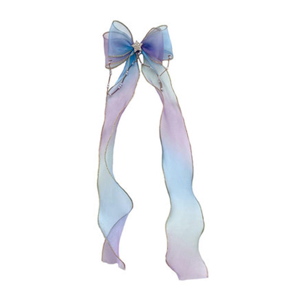 Children'S Headbands For Women, Colorful Bow Braided Hair Clips, Little Girls' Princess Long Ribbon Hair Clips, Summer Girls' Hair Accessories
