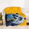 1pc Kung Fu Panda Outdoor Blanket Lightweight Flannel, Soft & Warm, All-Season Use for Sofa, Outdoor, Camping, Living Room, Office069