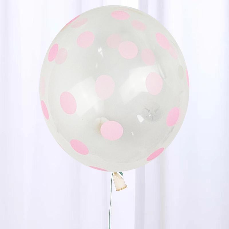 Set mit 10 bunten 12-Zoll-Latexballons mit Polka-Dots für Geburtstagsfeier-Dekorationen