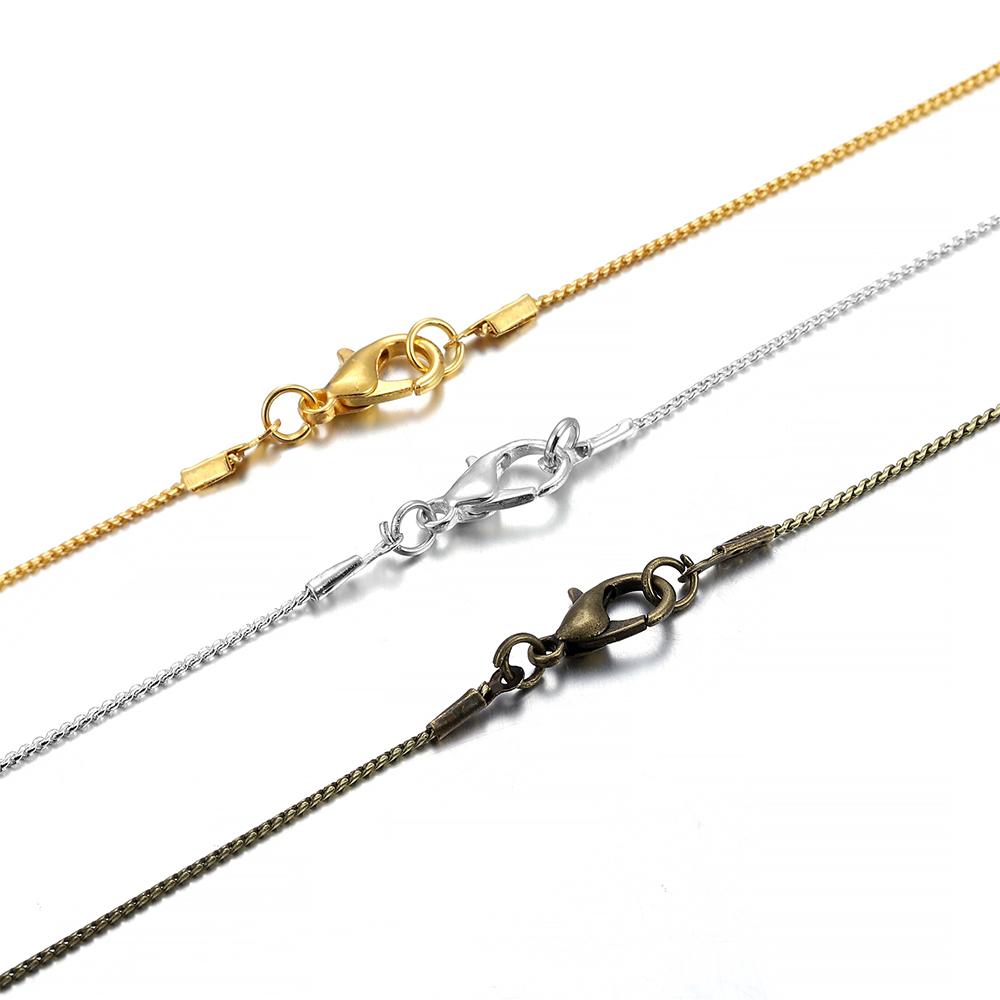 5M/Lot 1MM Rhodium Color Necklace Chains Red Copper Snake Chain Handmade For DIY Jewelry Making Findings Materials Supplies